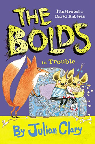 "The Bolds in Trouble" book cover featuring cartoon foxes on a purple background.