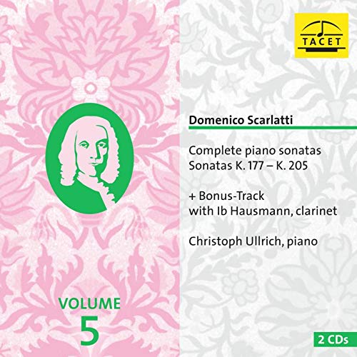 CD cover with pink and grey floral pattern, featuring a green portrait.