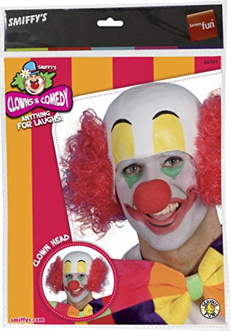 Clown Rubber Top Wig - Adult Unisex