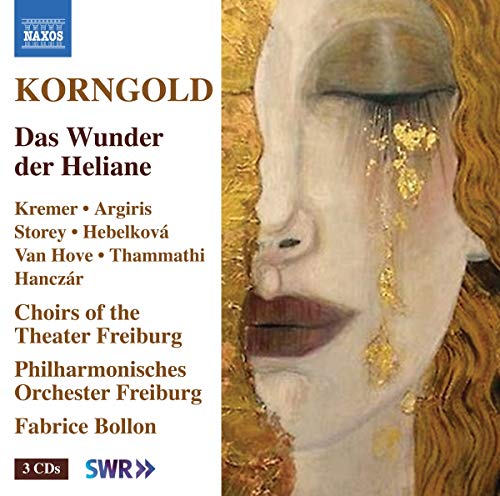 CD cover with a painting of a woman's face and gold tears.