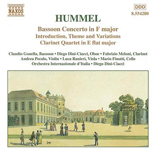 Soloists - HUMMEL: Bassoon Concerto / Clarinet Quartet [CD]