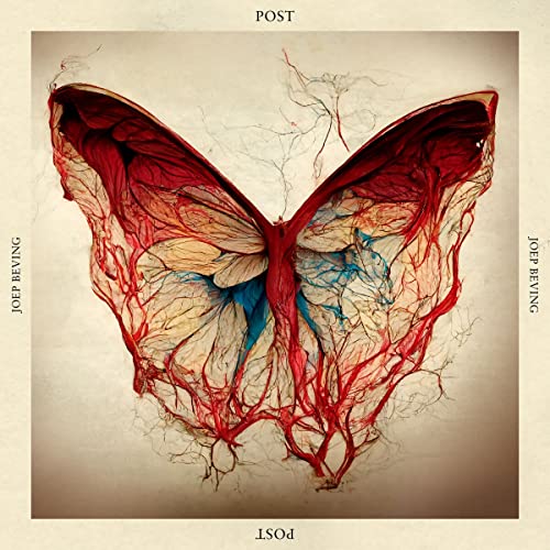 Album cover for “POST” by Joep Beving, featuring a butterfly illustration.
