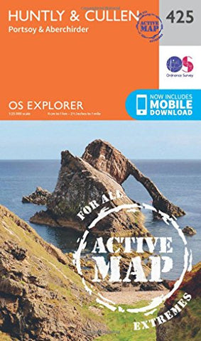 OS Explorer Map Active (425) Huntly and Cullen (OS Explorer Active Map)