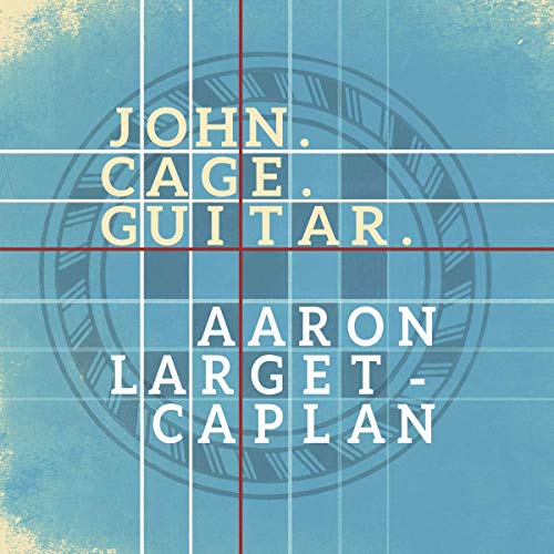 The alt text for the image is: "Blue album cover with grid pattern and clock face design."