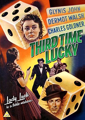 DVD cover for "Third Time Lucky" featuring a woman and man on dice.