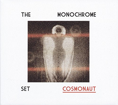 Album cover with a white spacesuit against a dark background, titled "The Monochrome Set: Cosmonaut".