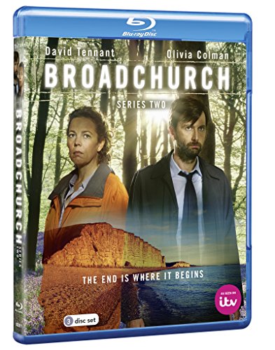 "Blu-ray case for 'Broadchurch Series 2' with actors on the cover."