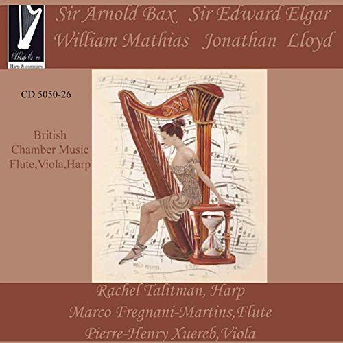 CD cover with a drawing of a woman playing a harp.