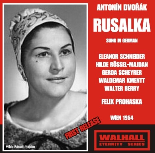 Black and white portrait on red album cover with white and red text.