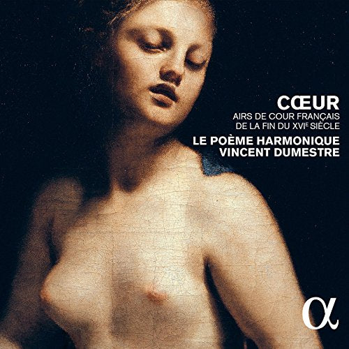 "CD cover featuring a Renaissance-style painting of a topless woman with closed eyes."