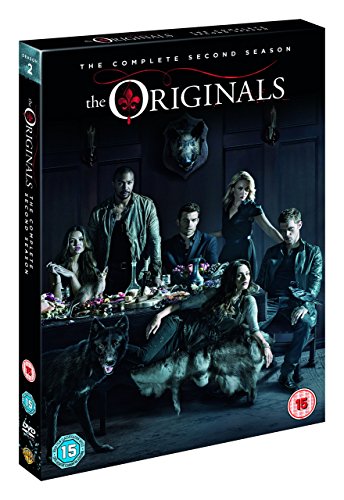 "The Originals S2 DVD case with main characters and wolves on the cover."