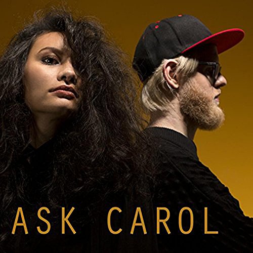 "Album cover with a man and woman against a brown background."