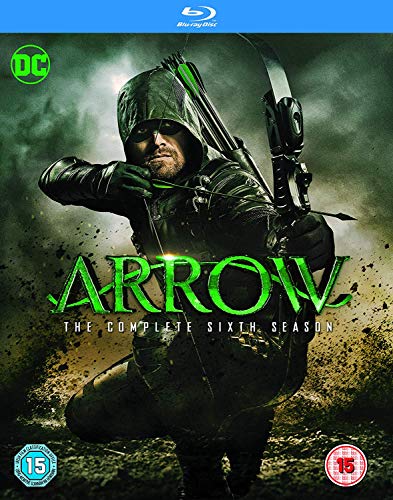 "Blu-ray cover featuring a man dressed as a hooded archer with a bow and arrow."