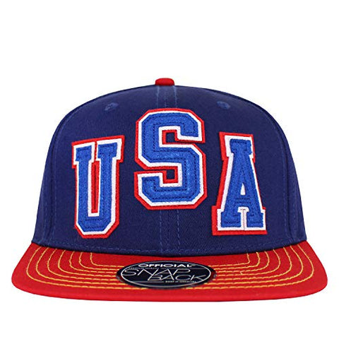 Official Navy/Red USA Snapback