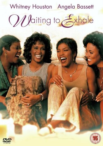"Four women laughing together on the cover of a 'Waiting to Exhale' DVD."