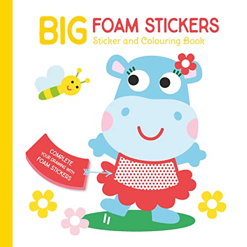 Hippo (Big Foam Stickers): Sticker and Colouring book: Sticker and Colouring book, Hippo