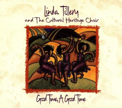 Album cover with three dancing figures and title text on a beige background.