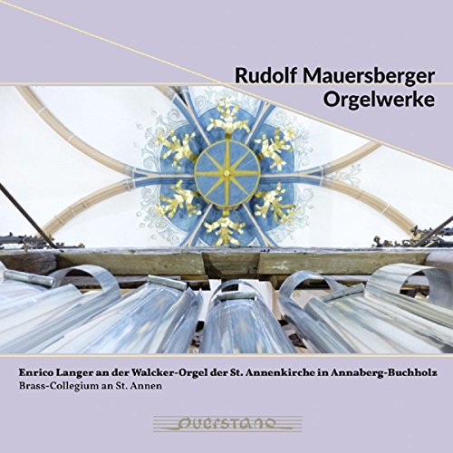 "CD cover with a photo of an ornate church organ and decorative ceiling."