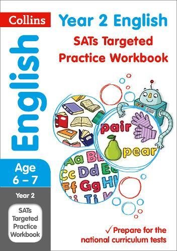The image shows a workbook cover with illustrations and text. Alt text: Workbook cover with cartoon robot, alphabet, and school supplies illustrations.