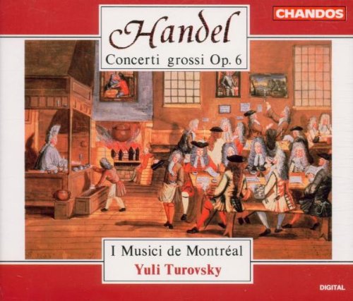Red and white CD cover with 18th-century scene of people in a room.