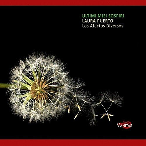 "CD cover with dandelion seeds on black background, red borders, and white and green text."