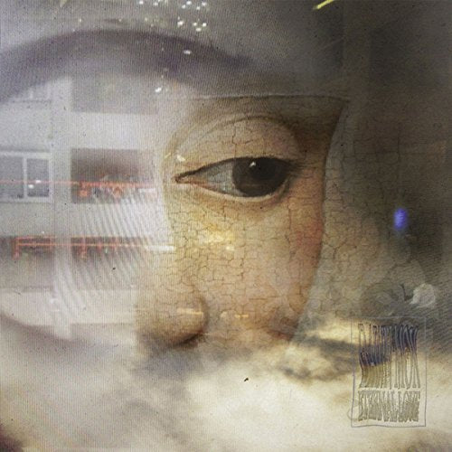 The alt text for the image is: "CD cover art featuring a close-up of a cracked stone face."