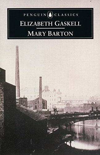 "Book cover with 19th-century industrial scene, women in long dresses, and factory buildings."
