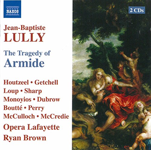 "Lully: The Tragedy of Armide" CD cover featuring a classical painting of reclining figures.