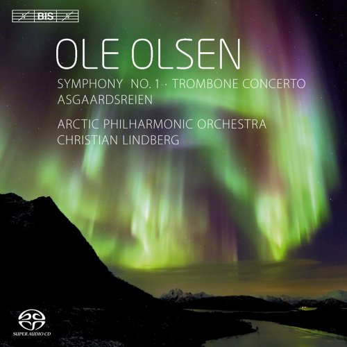 "CD cover featuring the aurora borealis over a mountainous landscape with white text."