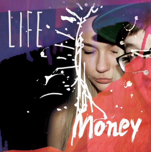 A woman and man, with "LIFE" and "Money" text, on a vinyl record cover.