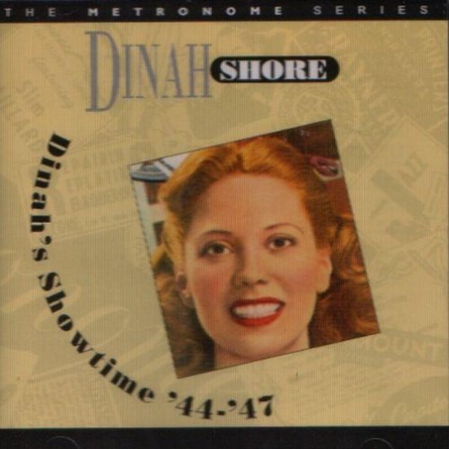 CD cover with portrait of Dinah Shore, beige background, and black text.