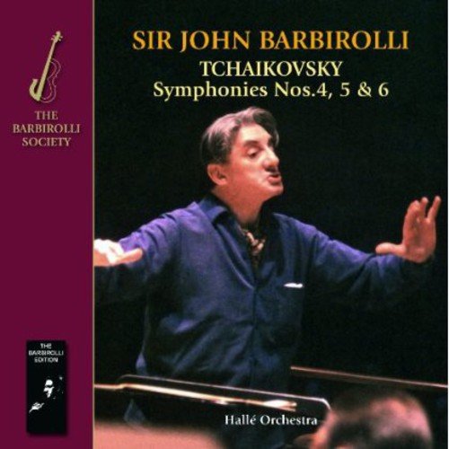 CD cover featuring Sir John Barbirolli conducting, with maroon border and text.