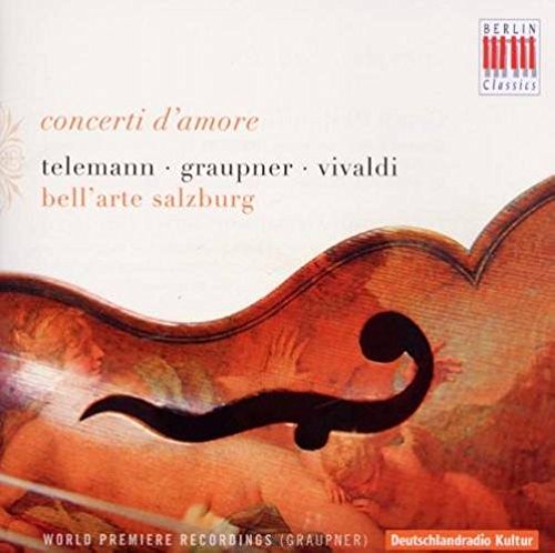 "CD cover featuring a violin's scroll with cherubs, white background, and 'Berlin Classics' logo."