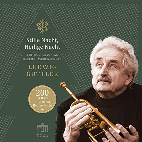 CD cover with a man holding a trumpet, green background, and white text.