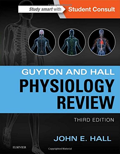 The image shows a textbook cover with a dark background and anatomical illustrations.