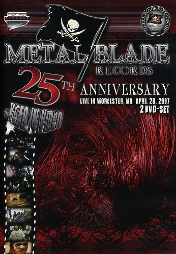 DVD cover for Metal Blade Records’ 25th anniversary concert, with skull imagery.