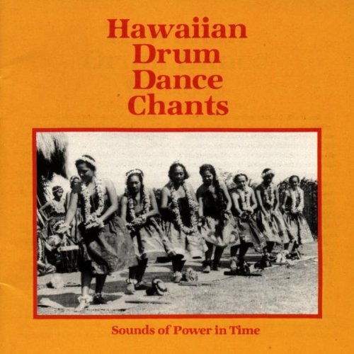 "CD cover with orange background, red text, and a black-and-white photo of Hawaiian dancers."