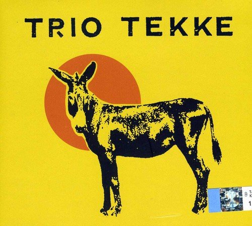 "Trio Tekke - Samas" CD cover featuring a black donkey on a yellow background.