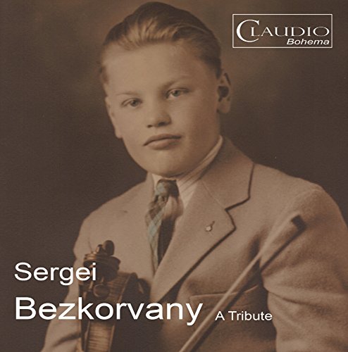 "CD cover with sepia-toned photo of a man holding a violin."