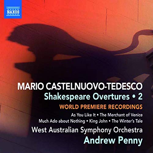 West Australian Sopenny - C-Tedesco: Shakespeare Overtures Vol. 2 [CD]