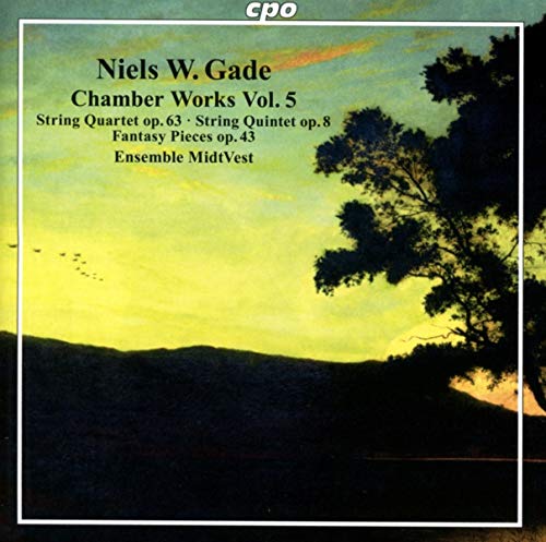 "CD cover featuring a serene landscape painting with text overlay."