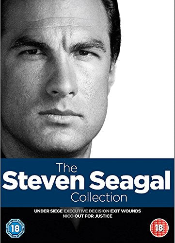 DVD cover featuring a black-and-white close-up of Steven Seagal's face.