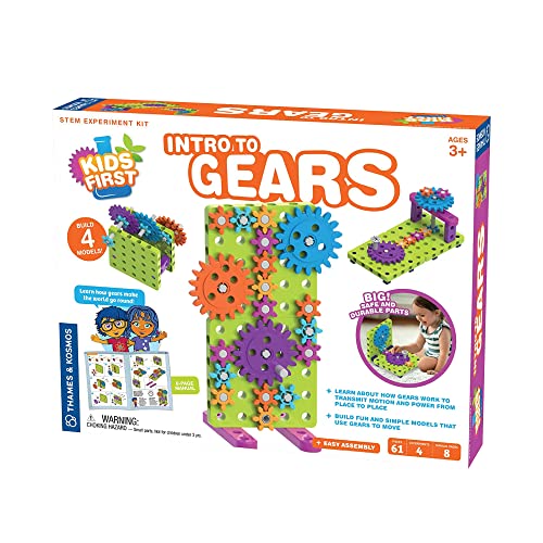 Thames & Kosmos 567018 | Intro to Gears | Stem Kit-Level 1 | Build 4 Awesome Models | Ages 3+