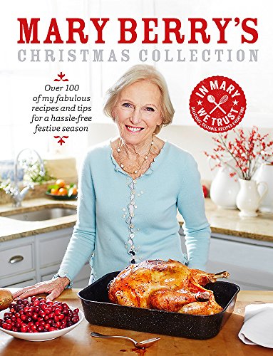 "Cookbook cover featuring Mary Berry with a roasted turkey in a kitchen."