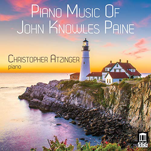 A CD cover featuring a serene lighthouse scene at sunset with text overlay.