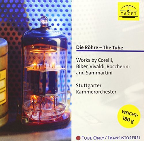 Vinyl album cover featuring a glass vacuum tube with lit filaments inside.