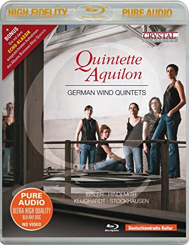 Quintette Aquilon Blu-ray case featuring five women standing on a wooden platform.