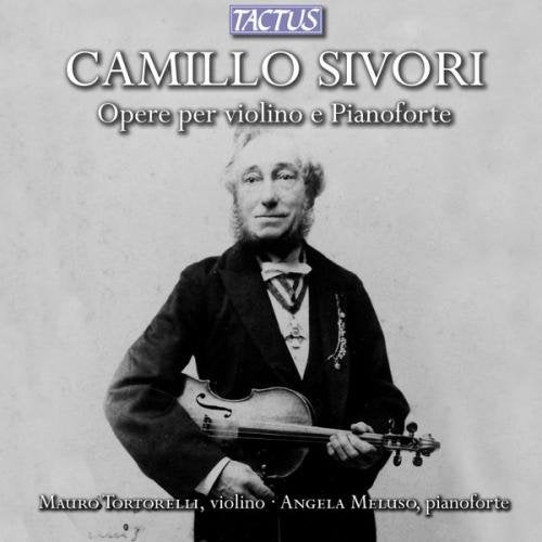 Black and white image of man holding violin, formal attire, on a gray background.