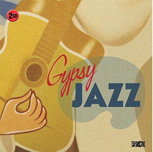 "CD cover with 'Gypsy Jazz' text and an acoustic guitar on a black background."
