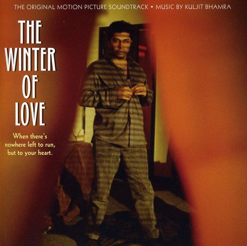 "Album cover for 'The Winter of Love' featuring a man in striped pajamas."